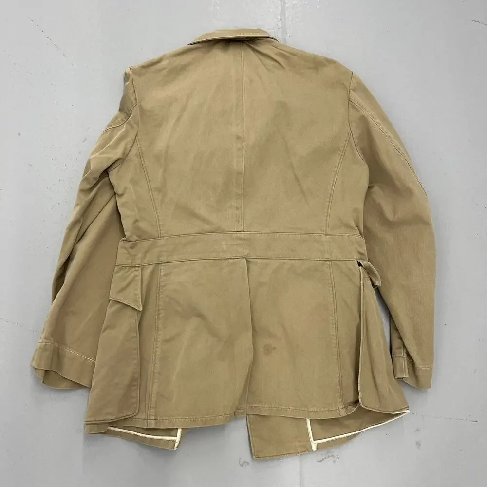 Vintage WW2 US Navy Tan Canvas Working Uniform Jacket - Picture 2 of 3